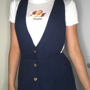 navy blue v cut jumpsuit!